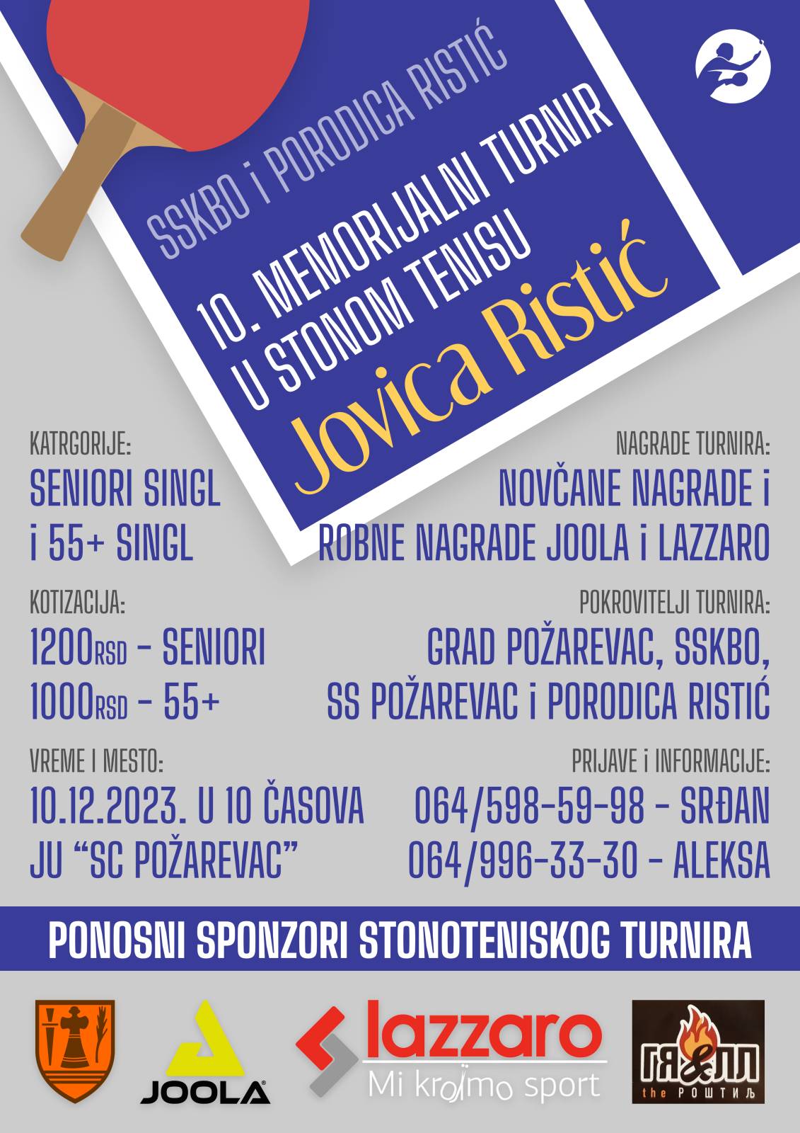 Memorijalni turnir Jovica Ristić 2023